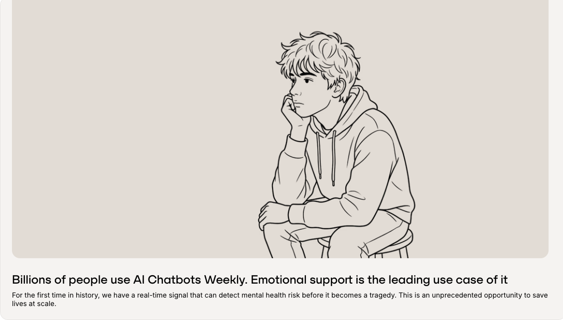 Mental health crisis illustration